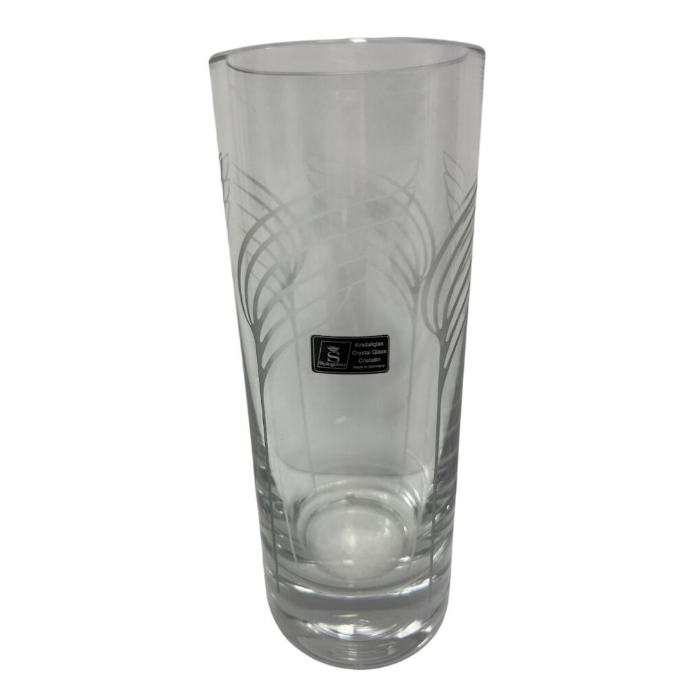Spiegelau Crystal Glass Vase With Etched Design C251